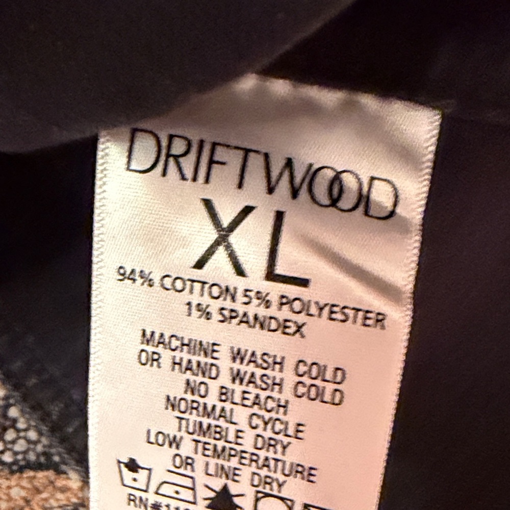 DRIFTWOOD Black Denim Jacket with Leopard Accents - Picture 6 of 6